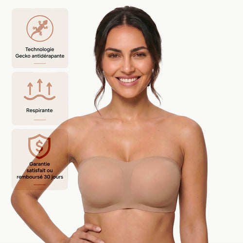 Soutien-Gorge Pushup Sans Bretelles - Liberté et Élégance au Quotidien